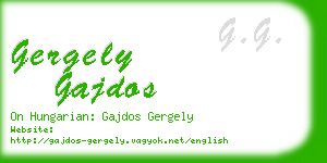 gergely gajdos business card